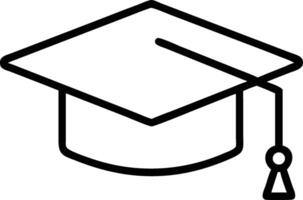 Graduation cap mortarboard academic achievement icon vector