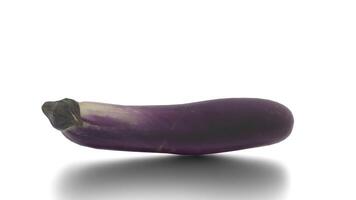 brinjal vegetable on white background video