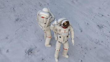 astronaut with space shuttle video