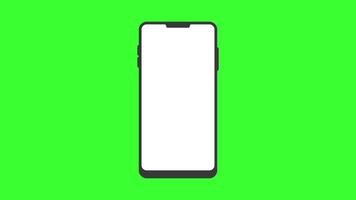 smartphone vibration animation icon with green screen background video