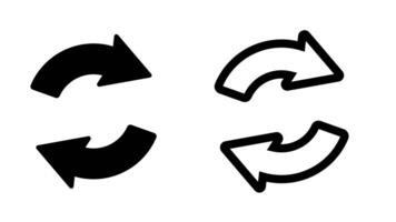 exchange swap arrow icon animation two circle arrow rotation video