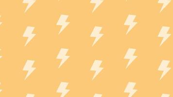 cute wiggle thunder pattern background animation seamless video