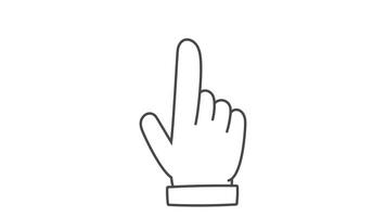 finger tap on smartphone device screen tutorial animation instruction double tap hold touch video