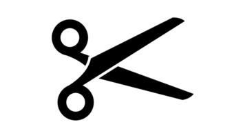 scissors cut icon animation loop seamless video