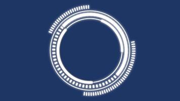 circle border frame technology animation background video