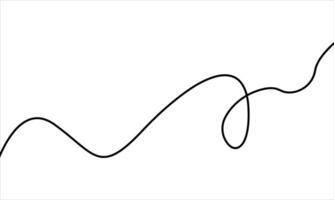 Abstract Continuous Line on white vector