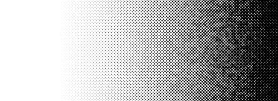 Grunge halftone gradient texture. Black pixelated backdrop. Weathered grit noise background. Fading gritty sand wallpaper. Damaged glitched print overlay. merged texture template surface vector