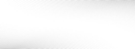 Abstract dotted wave line background. Light grey dynamic dash stripe texture. Warped and curved lines wallpaper for tech design template, presentation, brochure, leaflet, booklet. vector