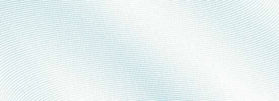 Abstract blue wave dotted line background. Light blue dynamic dash stripe texture. Warped and curved lines wallpaper for tech design template, presentation, brochure, leaflet, booklet. vector