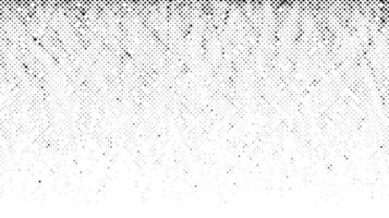 Halftone grunge gradient texture. Comic style pixel background. Pop art faded grainy surface. Speckle and particles vanishing effect. Black pixelated noice backdrop vector