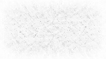 Grunge halftone texture background. Overlay dots pattern. Distress grain background. Monochrome grungy speckle effect. Retro scratched wallpaper. Pixelated particles backdrop. vector