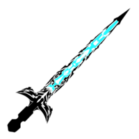 Abstract Turquoise Shape on Black, Sharp Edges, Diagonal Design png