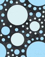 Retro Grunge Blue Circles Pattern vector