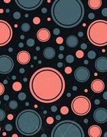 Grunge Polka Dot Retro Circle vector
