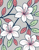 Elegant Lily Flower Botanical Branch vector