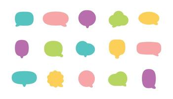 Retro empty comic speech bubbles set Vintage design, pop art style - stock . vector