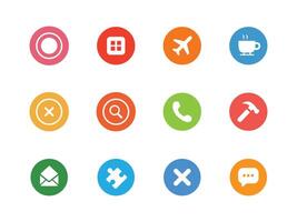 Pastel UI icon set of battery, power, reminder, clock, calendar, and digital notifications. Ideal for mobile apps, interfaces, and productivity design vector