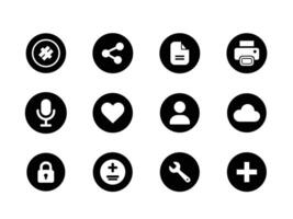 Website icon set for pinter, web, and mobile apps. Shopping and commerce icons set. Thin line icons for business, marketing, and social media vector