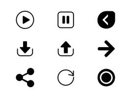 Download, Share, Upload, Arrow set collection download icon design graphic element illustration symbol direction editable stock illustration vector