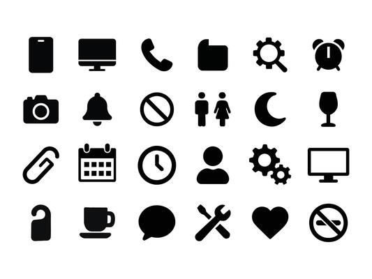 User Interface Universal Solid Icon Set. Icons are Suitable for Web Page, Mobile App, UI, UX and GUI design