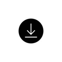 Solid Circle With Negative Space Download Arrow vector