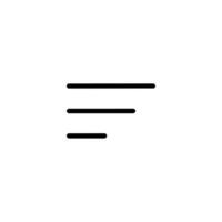 Monoline Filter Sort Menu Symbol vector