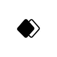 Overlapping Keyframes Solid Glyph Icon vector