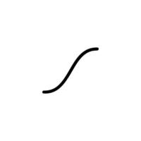 Ease In Out S-Curve Animation Icon vector