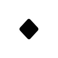 Solid Keyframe Animation Diamond Glyph Icon vector