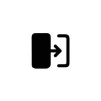 Right Transition Solid And Outline Icon vector