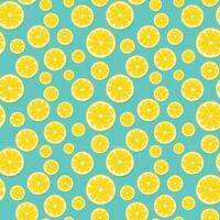 Citrus Fruit Repeating Pattern Illustration. vector