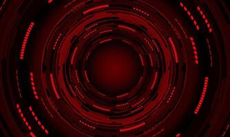 Abstract data security red circuit board technology connected lines electronics elements computer motherboard chip processor semiconductor digital background vector