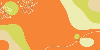 autumn abstract background with copy space area, design with maple leaf pattern. Perfect for your design project vector