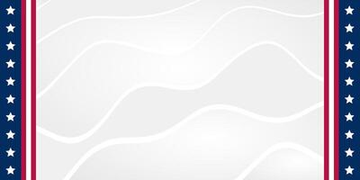 US flag background. US flag banner with blank space for text. Perfect for your design projects. vector