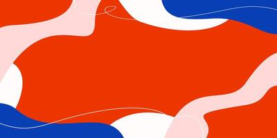 Red, blue, white abstract background. Perfect for your design projects. vector