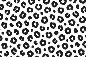 black and white stylish leopard pattern vector