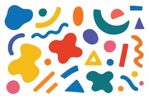 abstract colorful basic geometric vector