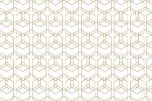 Modern thin hexagon geometric grid pattern vector