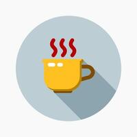 coffee break Icon in flat style. Perfect for apps, websites, UI UX, presentations, or infographics. Editable illustration file with clean design and modern design. vector