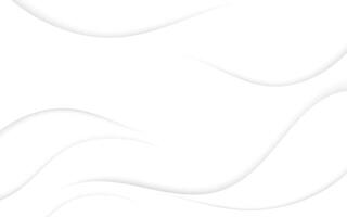 Minimal White Abstract Wavy Background with Soft Light Shadow, Clean Modern Design for Business and Presentatio. Illustration 10 eps. vector