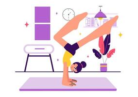 Flexibility and Strength Displayed by a Rhythmic Gymnast in a Home Environment vector