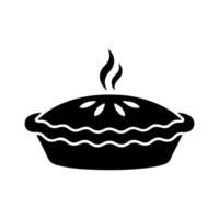 Pie icon illustration on white background vector