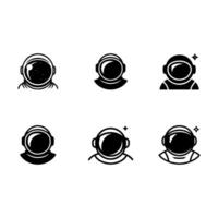 Astronaut icon set vector