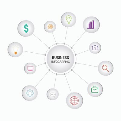 Business Infographics for Google Slides and PowerPoint