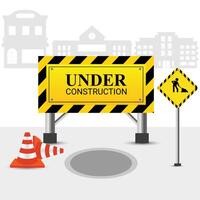 under construction We're Working On It vector