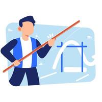 Motivational Concept of Overcoming Obstacles Through Strategy and Growth vector