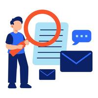 Exploring Modern Digital Communication with Interactive Newsletter Elements vector