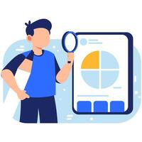 Analyzing market trends with advanced data visualization tools to support strategic business insights and informed decision making vector