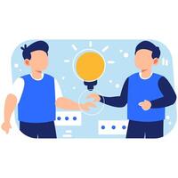 Team Collaboration Sharing Creative Ideas and Solutions for Innovation vector