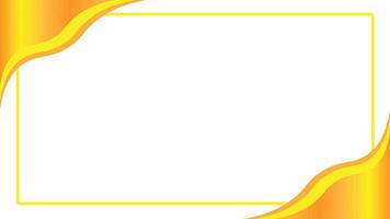 Abstract golden wave and curve design on a yellow and orange background, ideal for business cards, banners, or decorative wallpaper vector